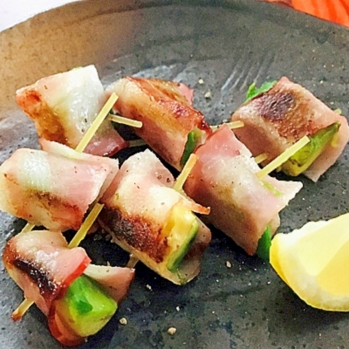 アボカドのベーコン巻き【お弁当やパーティーに】